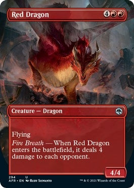 Red Dragon (Borderless) (294) [AFR] - MTG Single