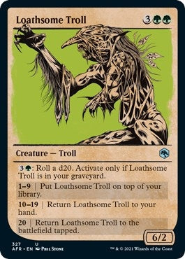 Loathsome Troll (Showcase) (327) [AFR] - MTG Single