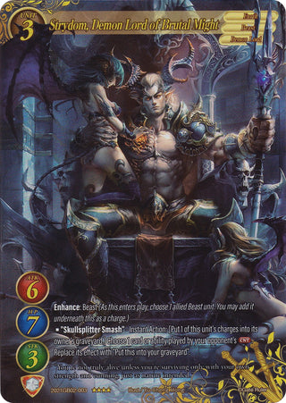 Strydom Demon Lord of Brutal Might (Full Art) (2021) [GB02] - Gate Ruler Single