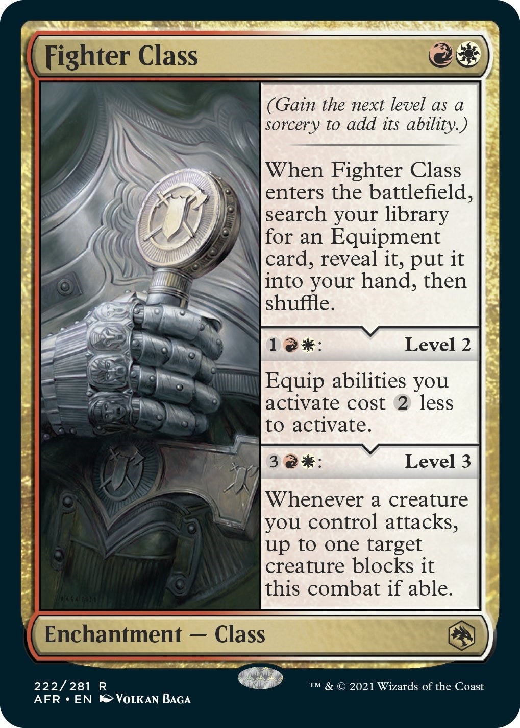 Fighter Class (222) [AFR] - MTG Single