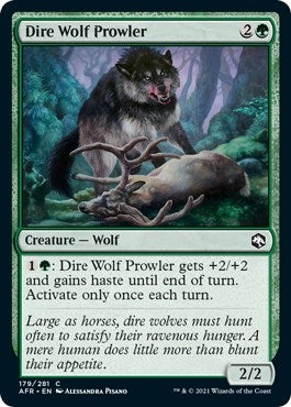 Dire Wolf Prowler (179) [AFR] - MTG Single
