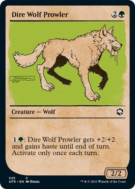 Dire Wolf Prowler (Showcase) (325) [AFR] - MTG Single