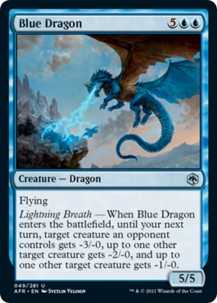 Blue Dragon (49) [AFR] - MTG Single