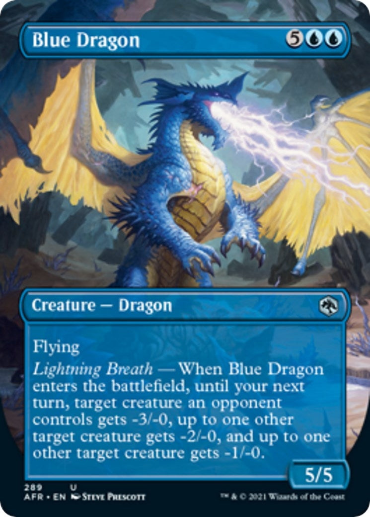 Blue Dragon (Borderless) (289) [AFR] - MTG Single