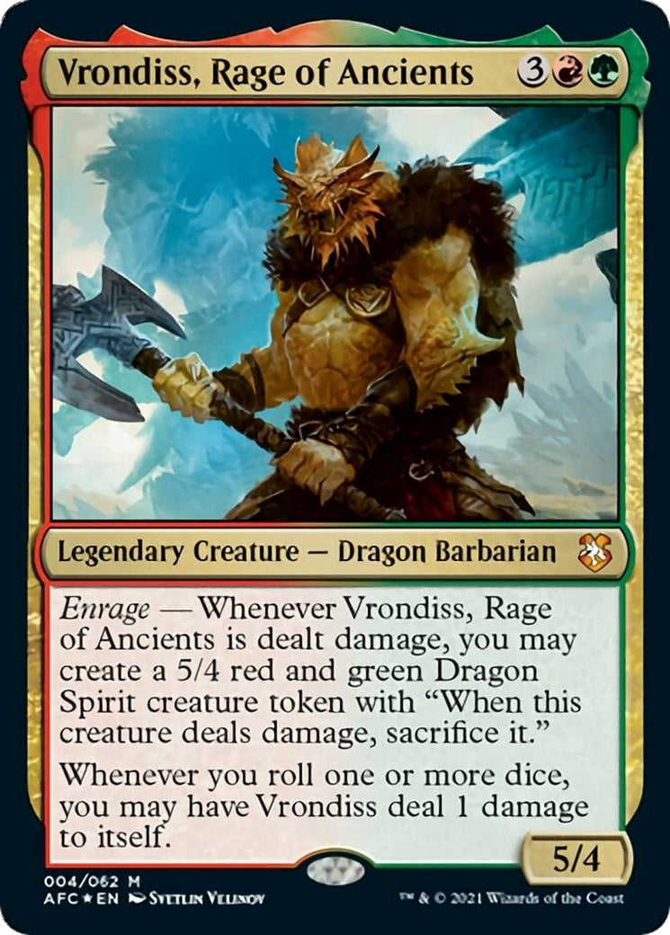 Vrondiss Rage of Ancients (4) [AFC] - MTG Single