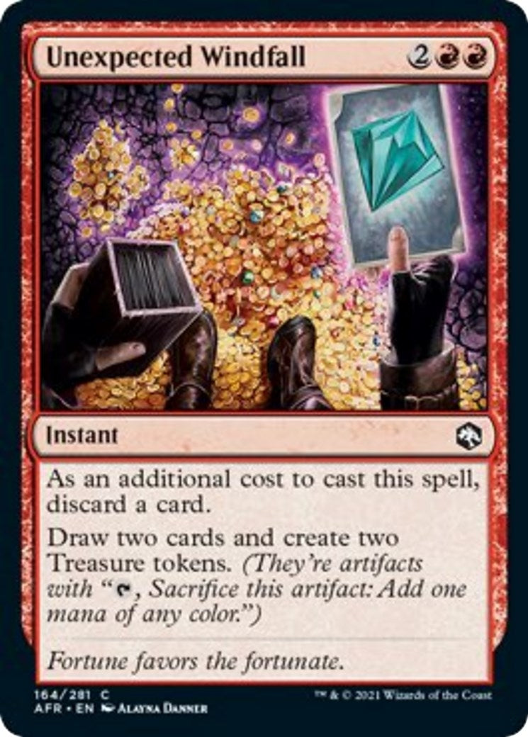 Unexpected Windfall (164) [AFR] - MTG Single