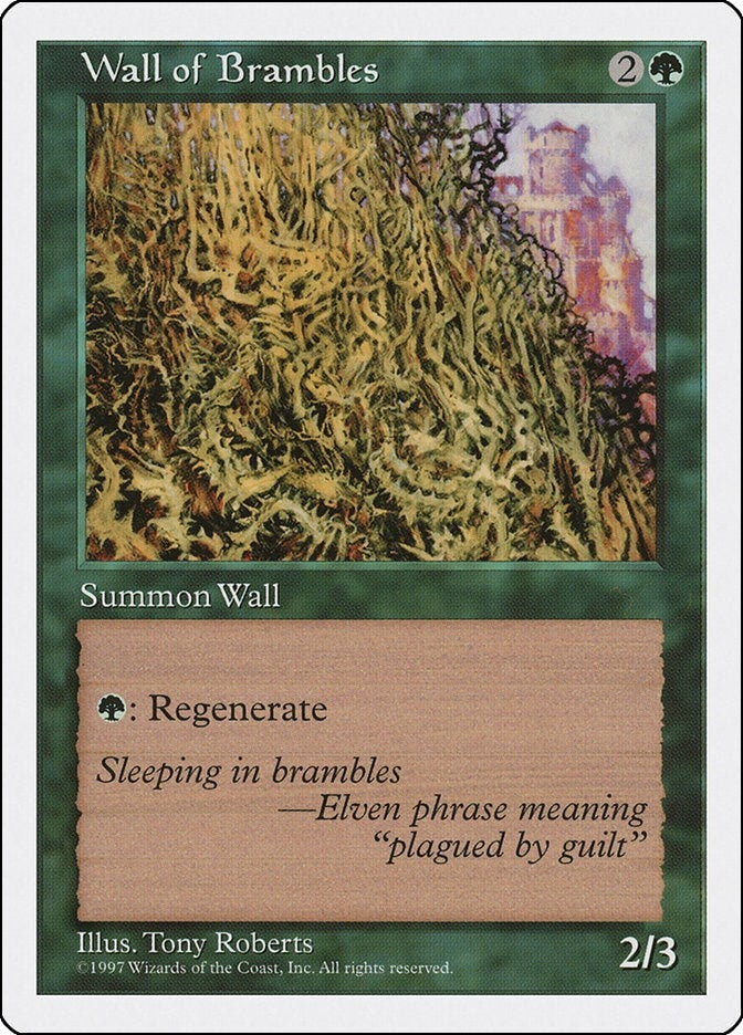 Wall of Brambles [5ED] - MTG Single