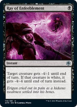 Ray of Enfeeblement (116) [AFR] - MTG Single