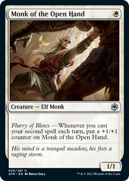 Monk of the Open Hand (25) [AFR] - MTG Single