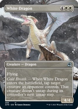 White Dragon (Borderless) (288) [AFR] - MTG Single