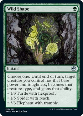 Wild Shape (212) [AFR] - MTG Single