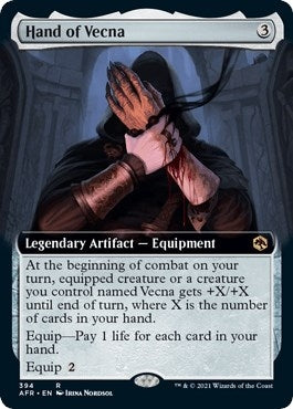 Hand of Vecna (Extended Art) (394) [AFR] - MTG Single