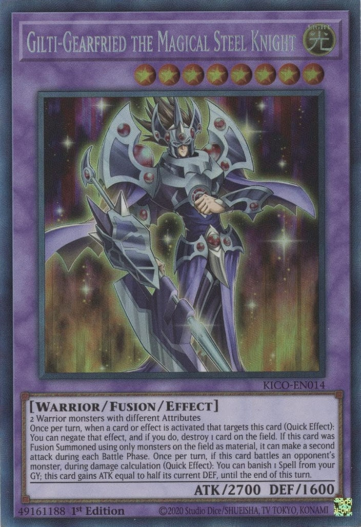 Gilti-Gearfried the Magical Steel Knight (CR) (14) (KICO) - YuGiOh Single