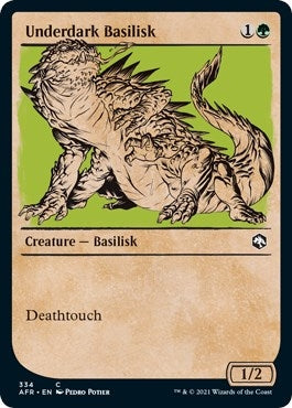 Underdark Basilisk (Showcase) (334) [AFR] - MTG Single