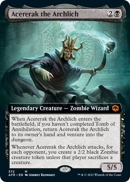 Acererak the Archlich (Extended Art) (372) [AFR] - MTG Single