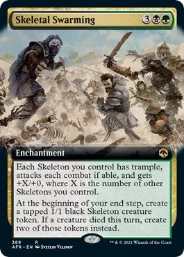 Skeletal Swarming (Extended Art) (389) [AFR] - MTG Single
