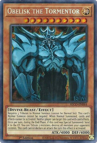 Obelisk the Tormentor (Secret Pharaoh’s Rare) (64) (KICO) - YuGiOh Single