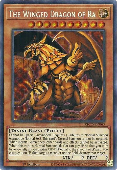 The Winged Dragon of Ra (Secret Pharaoh’s Rare) (65) (KICO) - YuGiOh Single