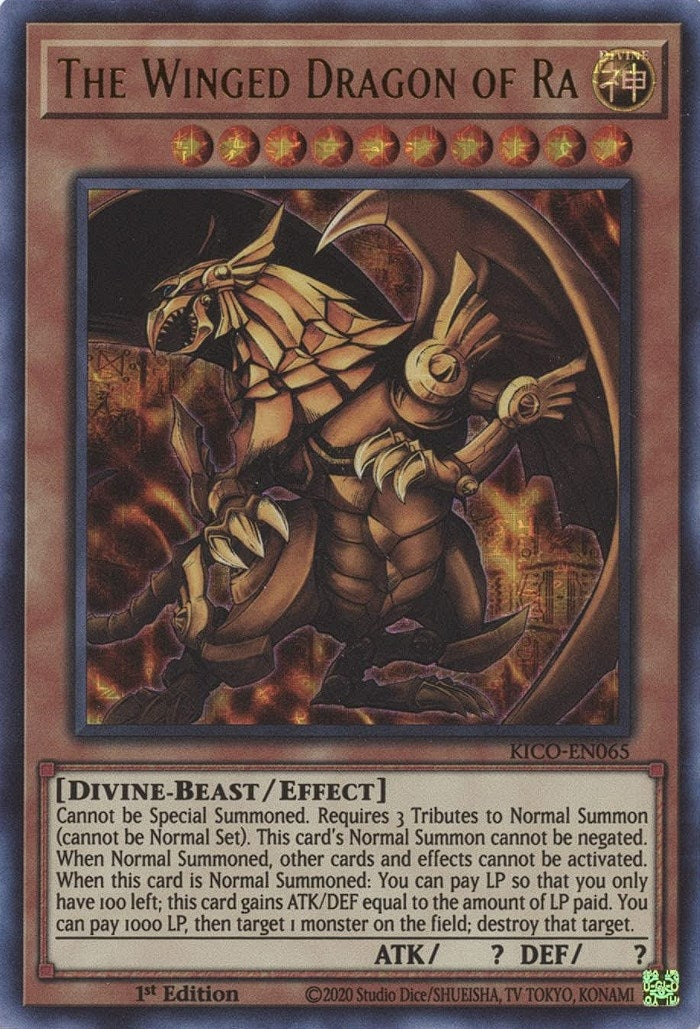 The Winged Dragon of Ra (Ultra Pharaoh’s Rare) (65) (KICO) - YuGiOh Single