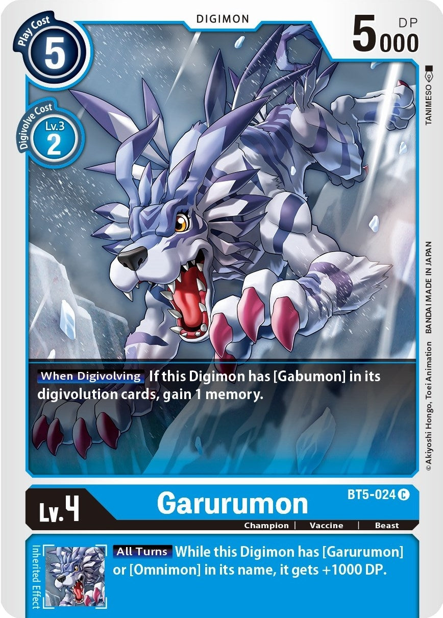 Garurumon (5024) [BT05] - Digimon Card Game Single