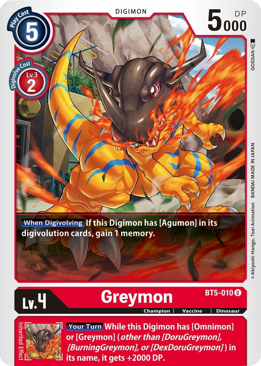 Greymon (5010) [BT05] - Digimon Card Game Single