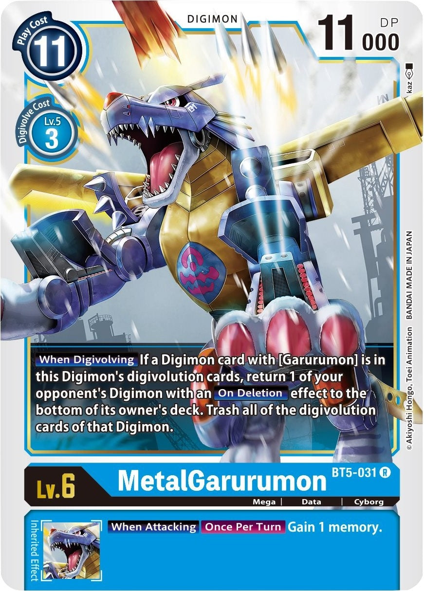 MetalGarurumon - BT5-031 (5031) [BT05] - Digimon Card Game Single
