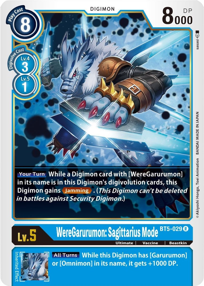 WereGarurumon: Sagittarius Mode (5029) [BT05] - Digimon Card Game Single