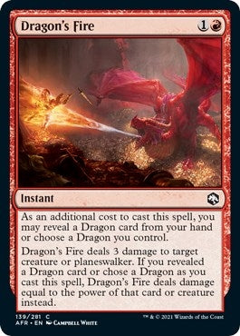 Dragon’s Fire (139) [AFR] - MTG Single