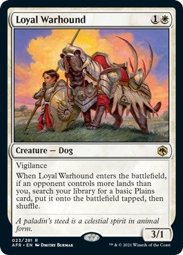 Loyal Warhound (23) [AFR] - MTG Single