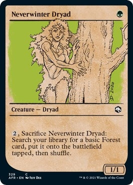 Neverwinter Dryad (Showcase) (329) [AFR] - MTG Single