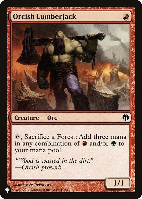 Orcish Lumberjack (44) [LIST] - MTG Single