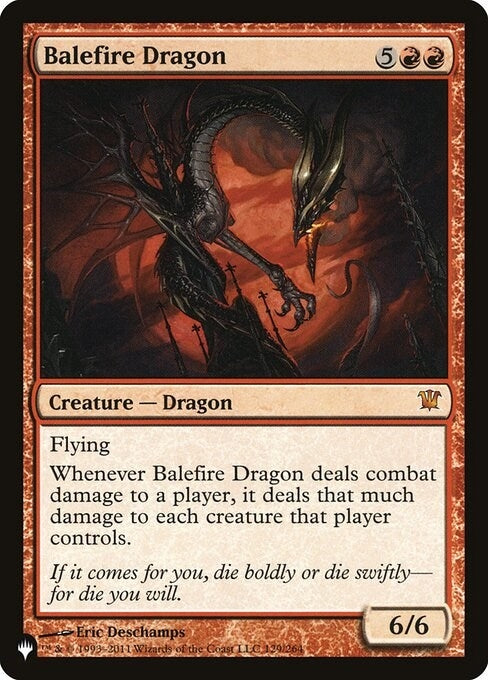 Balefire Dragon (129) [LIST] - MTG Single