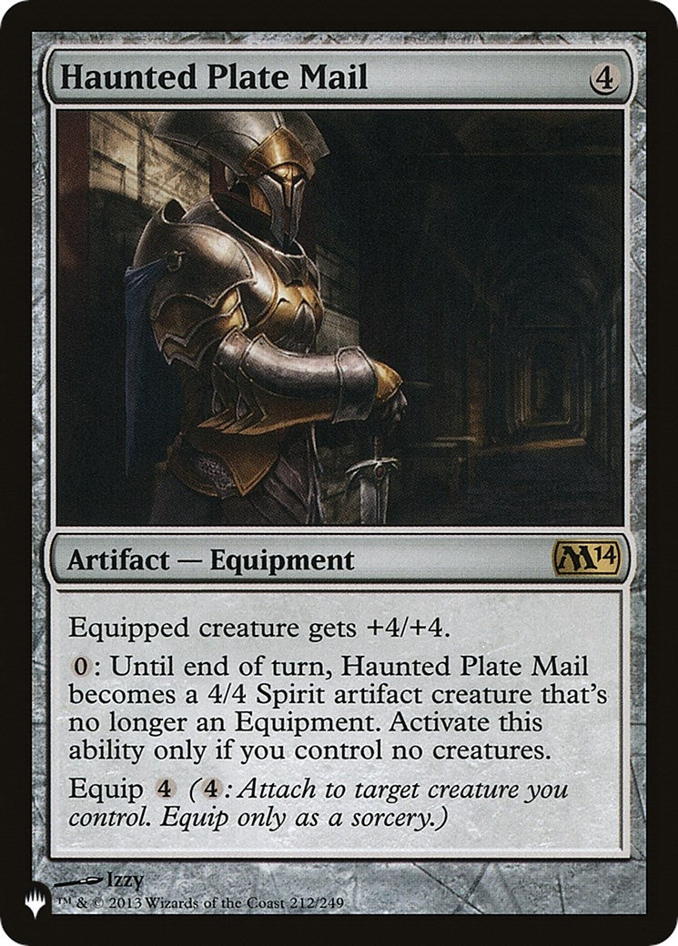 Haunted Plate Mail (212) [LIST] - MTG Single