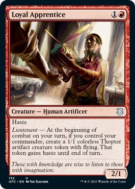Loyal Apprentice (132) [AFC] - MTG Single