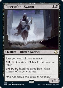 Piper of the Swarm (106) [AFC] - MTG Single