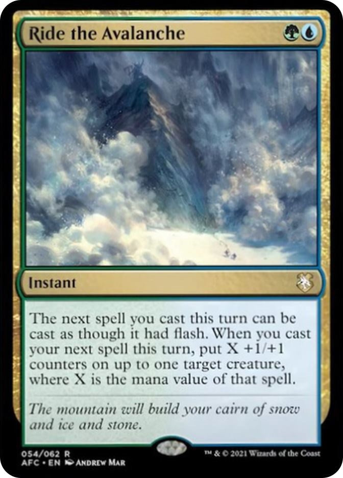 Ride the Avalanche (54) [AFC] - MTG Single