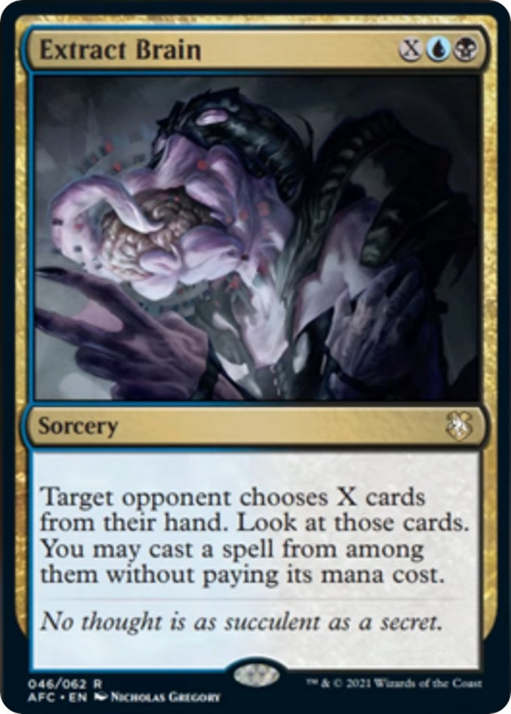 Extract Brain (46) [AFC] - MTG Single