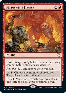 Berserker’s Frenzy (29) [AFC] - MTG Single