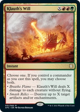 Klauth’s Will (51) [AFC] - MTG Single