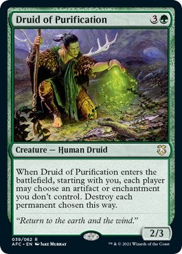 Druid of Purification (39) [AFC] - MTG Single