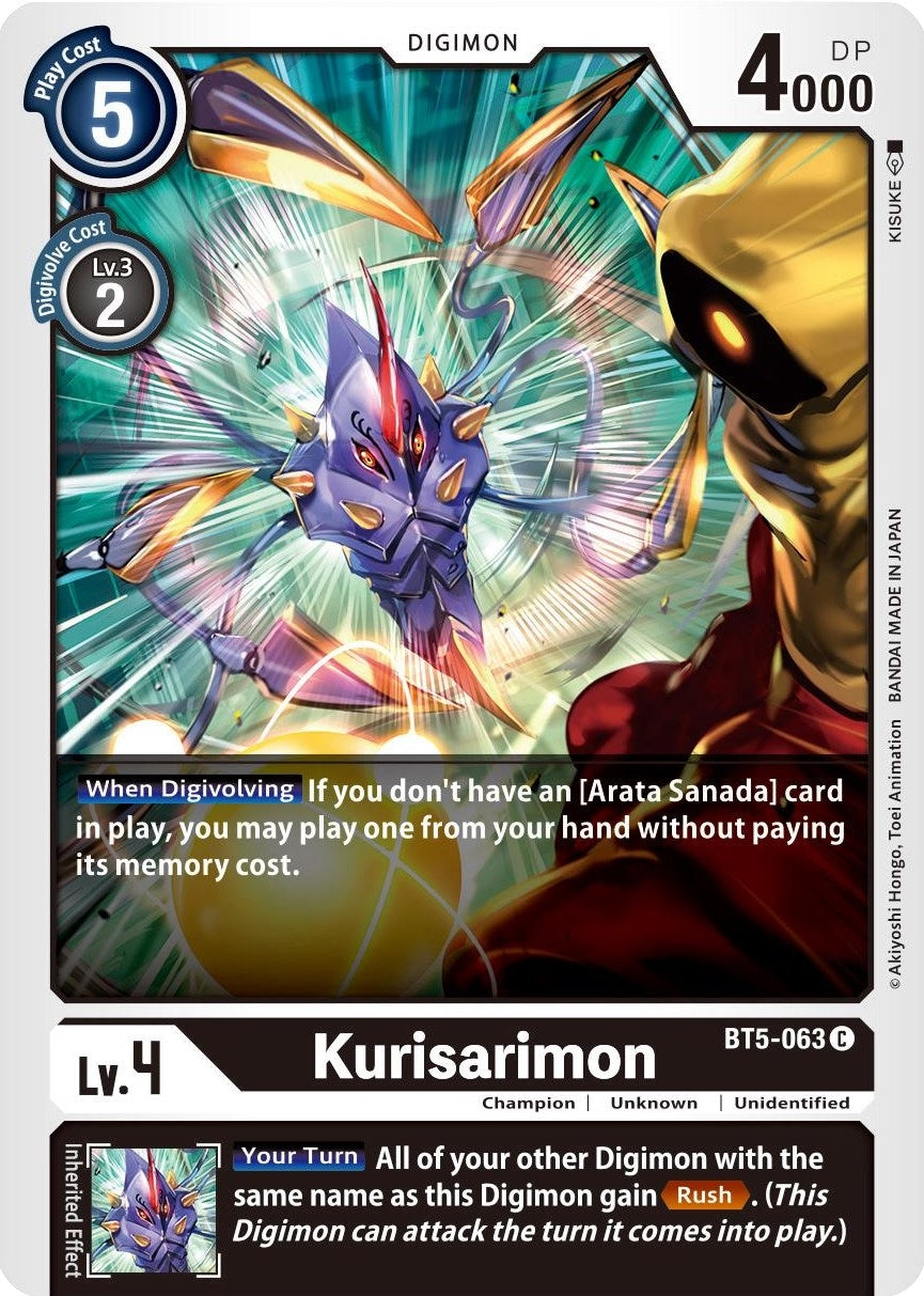 Kurisarimon (5063) [BT05] - Digimon Card Game Single