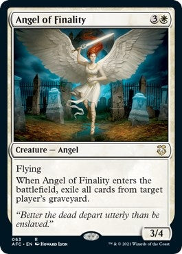 Angel of Finality (63) [AFC] - MTG Single