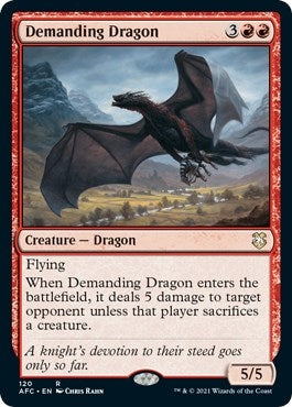 Demanding Dragon (120) [AFC] - MTG Single