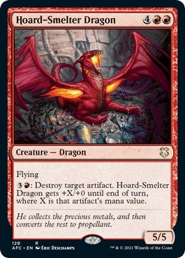 Hoard-Smelter Dragon (128) [AFC] - MTG Single