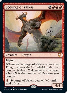 Scourge of Valkas (137) [AFC] - MTG Single