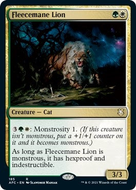 Fleecemane Lion (185) [AFC] - MTG Single