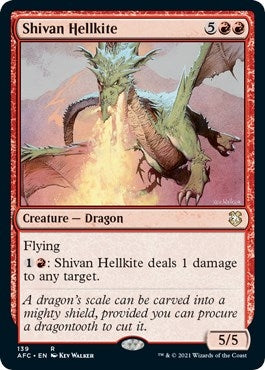Shivan Hellkite (139) [AFC] - MTG Single