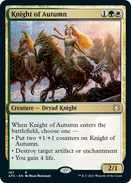 Knight of Autumn (187) [AFC] - MTG Single