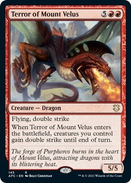 Terror of Mount Velus (145) [AFC] - MTG Single
