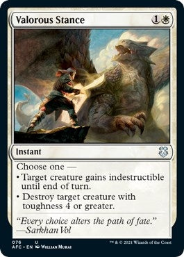 Valorous Stance (76) [AFC] - MTG Single